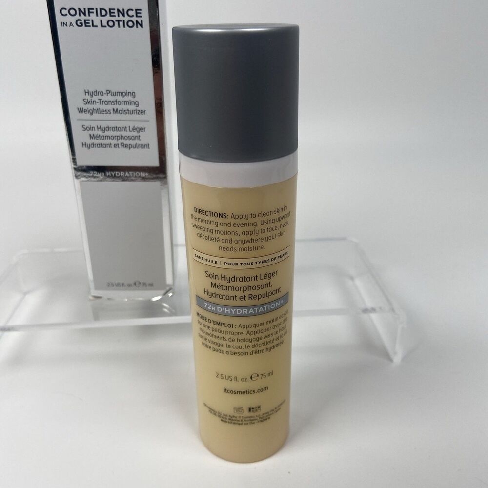 IT Cosmetics Confidence in a Gel Lotion Oil Free 2.5 fl. oz. NEW In Box - Picture 3 of 7